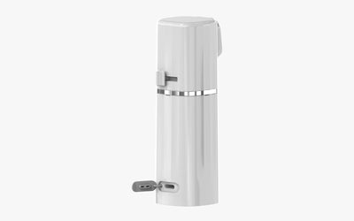 Rear view of the Anawnas Pro5 portable bidet with its USB-C charging port cover open.